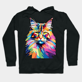 Maine Coon Pop Art Hoodie